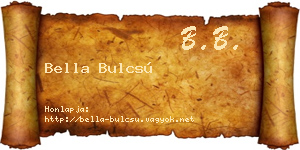 Bella Bulcsú névjegykártya
